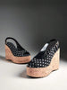 SHUZIA New Versatile Women's Polka Dot/Cork Platform Wedge Peep-Toe Slingback Comfortable Slip-On Cute Spring Summer Holiday Vacation City Beach Shoe