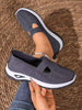 2026 Summer Women Knit Slip-On Flats, Lightweight Slip-Resistant Perforated Breathable Shoes For Walking, Gym, Travel And Yoga, Comfy Daily Sneakers